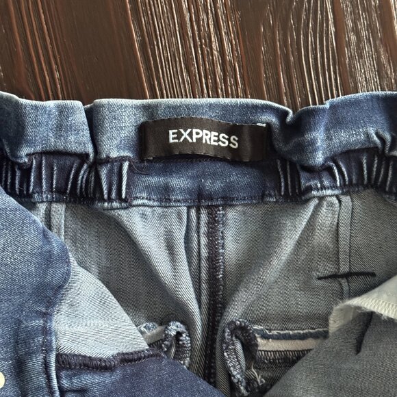 Express Super High Rise Ankle Paperbag Jeans - Size 2 - Picture 10 of 11